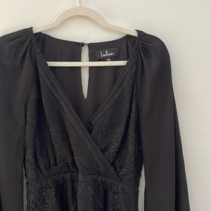 Black long sleeve blouse